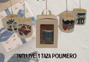 Set dia del padre - caja 14x10x10 y taza polimero
