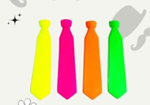 Corbata plastica x12 Fluor