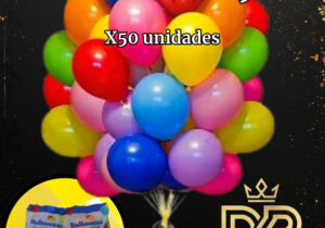 Globos latex 9" Balloontex Blanco x 50 unidades