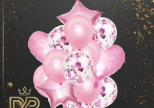 Set globos 14 unidades x1 Rosa