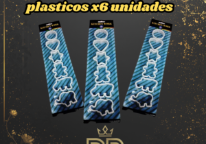Cortantes 4cm plasticos x6 unidades